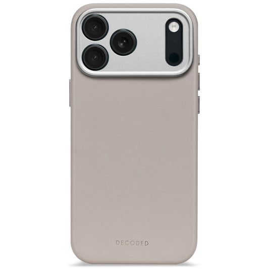 Decoded Leather Backcover - skórzana obudowa ochronna do iPhone 17 Pro Max kompatybilna z MagSafe solid clay