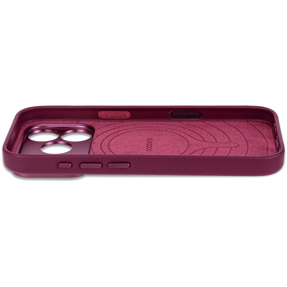 Decoded Leather Backcover - skórzana obudowa ochronna do iPhone 18 Pro Max kompatybilna z MagSafe oberżynowa