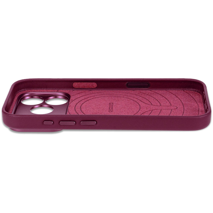 Decoded Leather Backcover - skórzana obudowa ochronna do iPhone 18 Pro Max kompatybilna z MagSafe oberżynowa