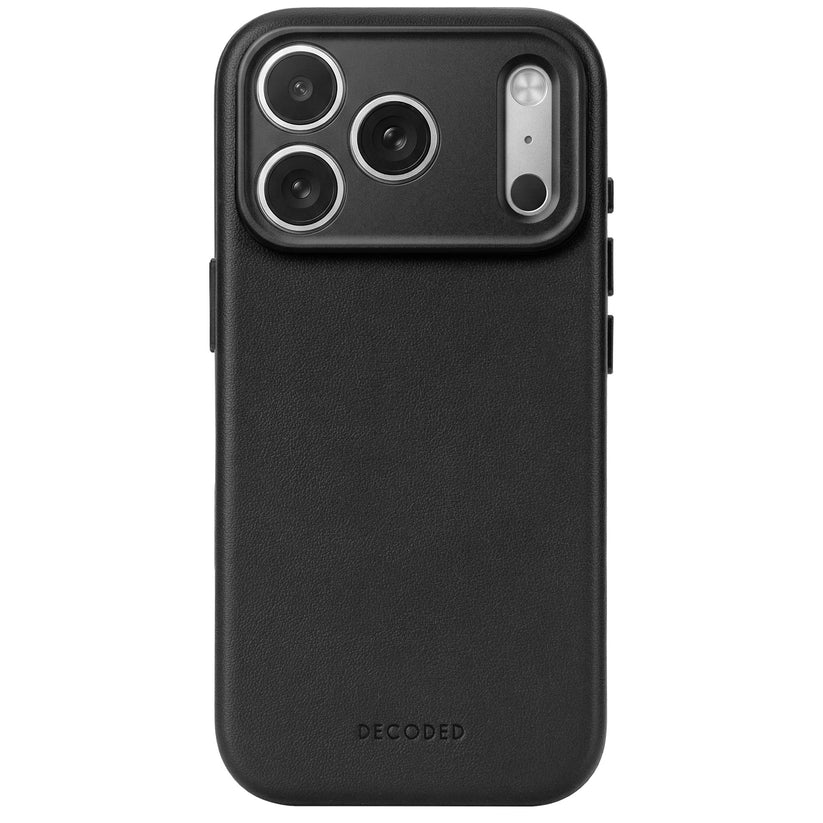 Decoded Leather Backcover - skórzana obudowa ochronna do iPhone 18 Pro kompatybilna z MagSafe czarna