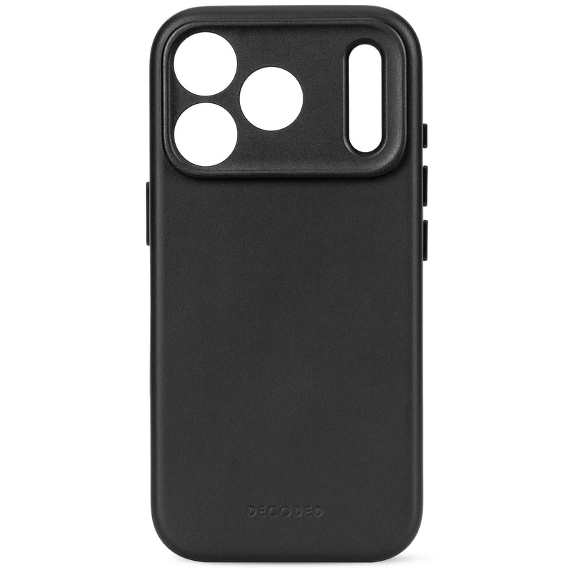 Decoded Leather Backcover - skórzana obudowa ochronna do iPhone 18 Pro Max kompatybilna z MagSafe czarna