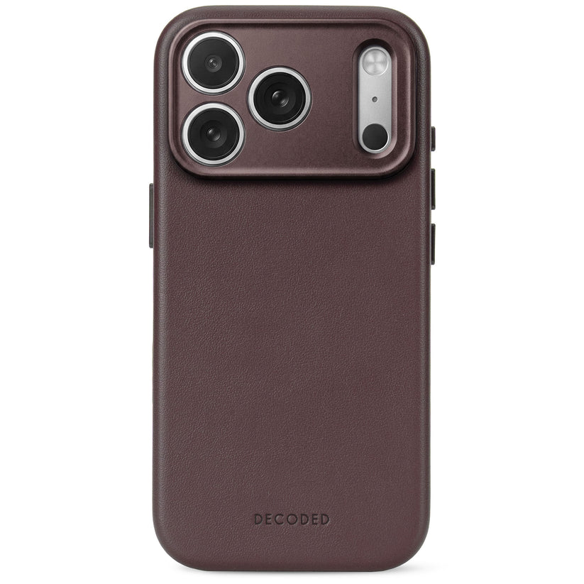 Decoded Leather Backcover - skórzana obudowa ochronna do iPhone 18 Pro Max kompatybilna z MagSafe brązowa