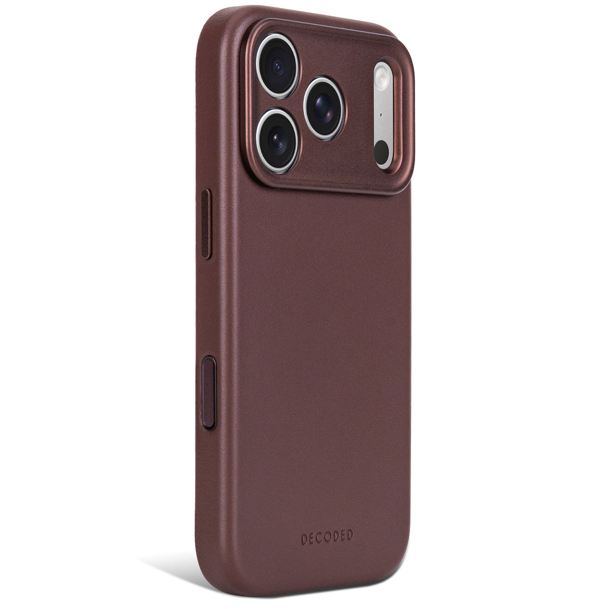Decoded Leather Backcover - skórzana obudowa ochronna do iPhone 18 Pro kompatybilna z MagSafe brązowa