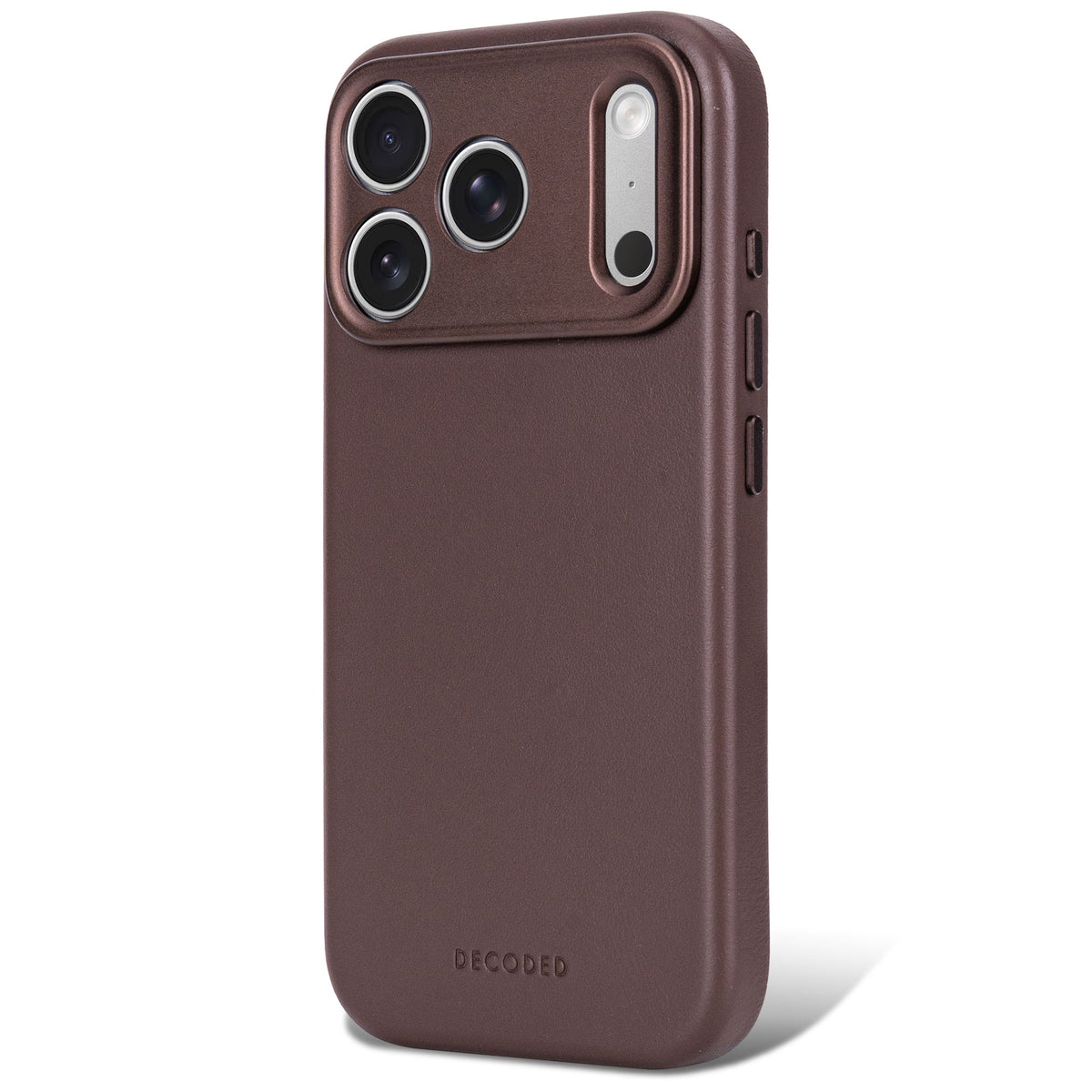 Decoded Leather Backcover - skórzana obudowa ochronna do iPhone 18 Pro kompatybilna z MagSafe brązowa