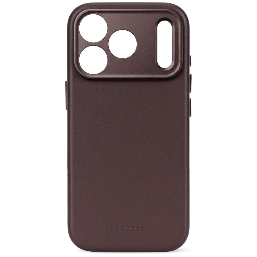 Decoded Leather Backcover - skórzana obudowa ochronna do iPhone 18 Pro kompatybilna z MagSafe brązowa