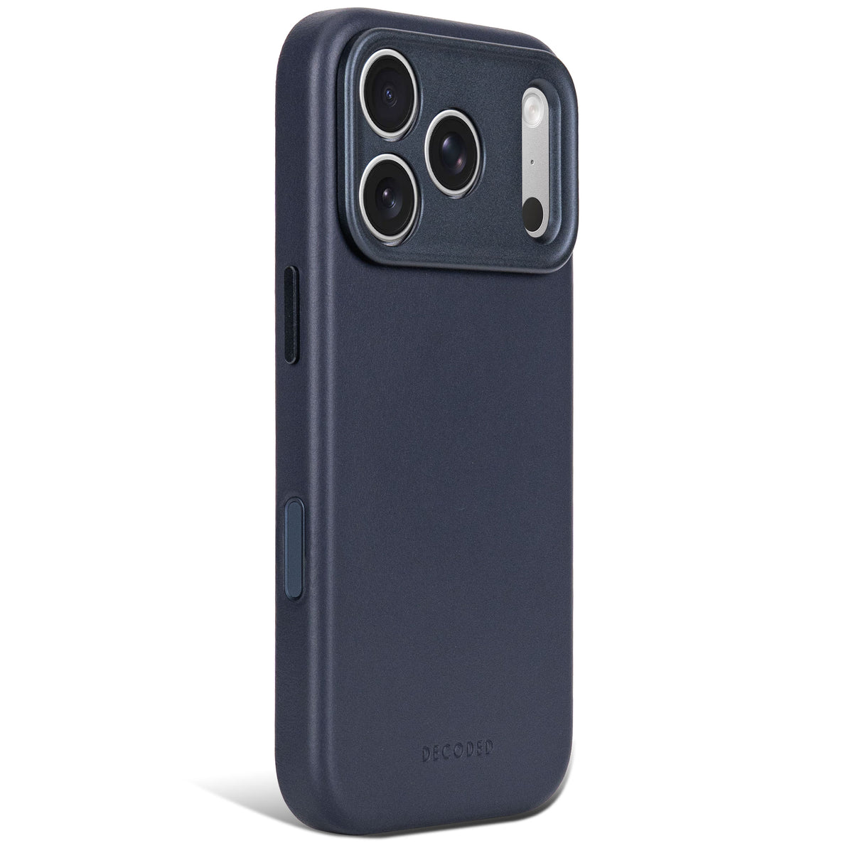 Decoded Leather Backcover - skórzana obudowa ochronna do iPhone 18 Pro kompatybilna z MagSafe granatowa