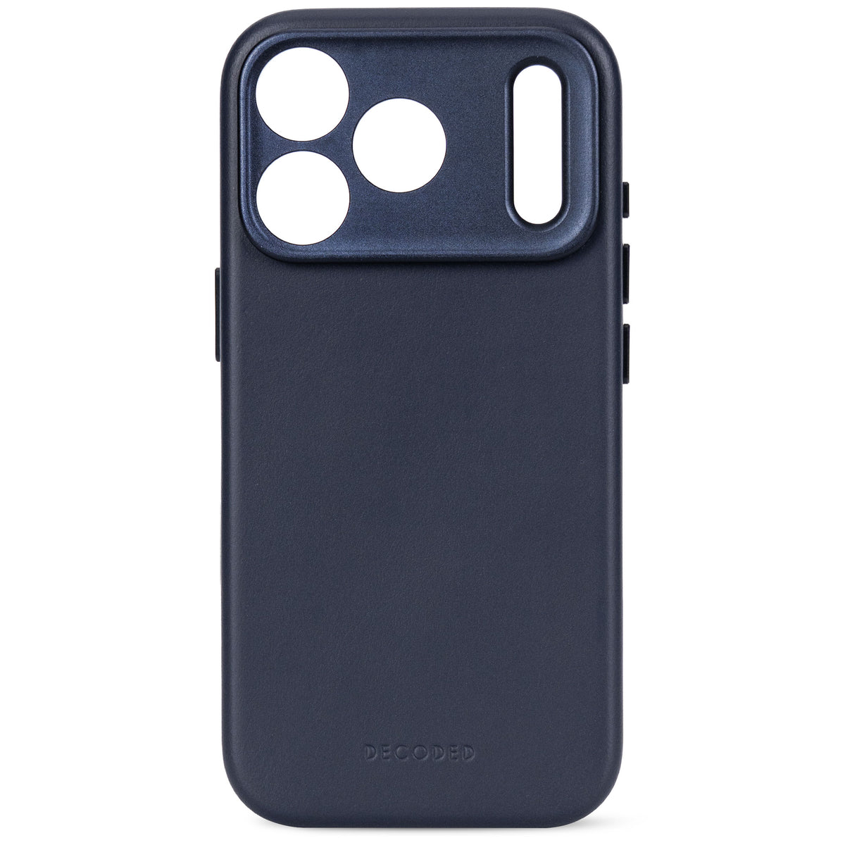 Decoded Leather Backcover - skórzana obudowa ochronna do iPhone 18 Pro kompatybilna z MagSafe granatowa