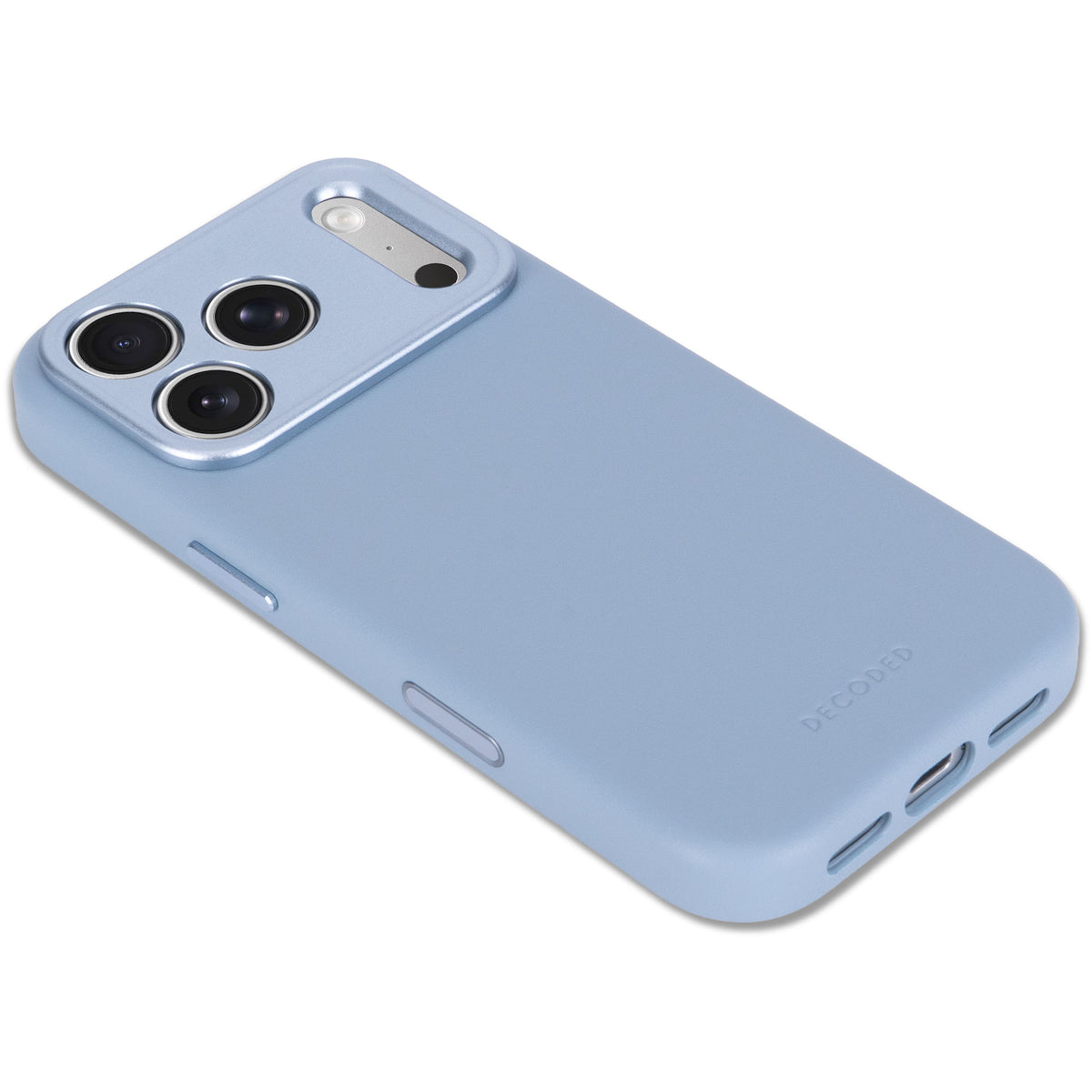 Decoded Leather Backcover - skórzana obudowa ochronna do iPhone 18 Pro kompatybilna z MagSafe niebieska