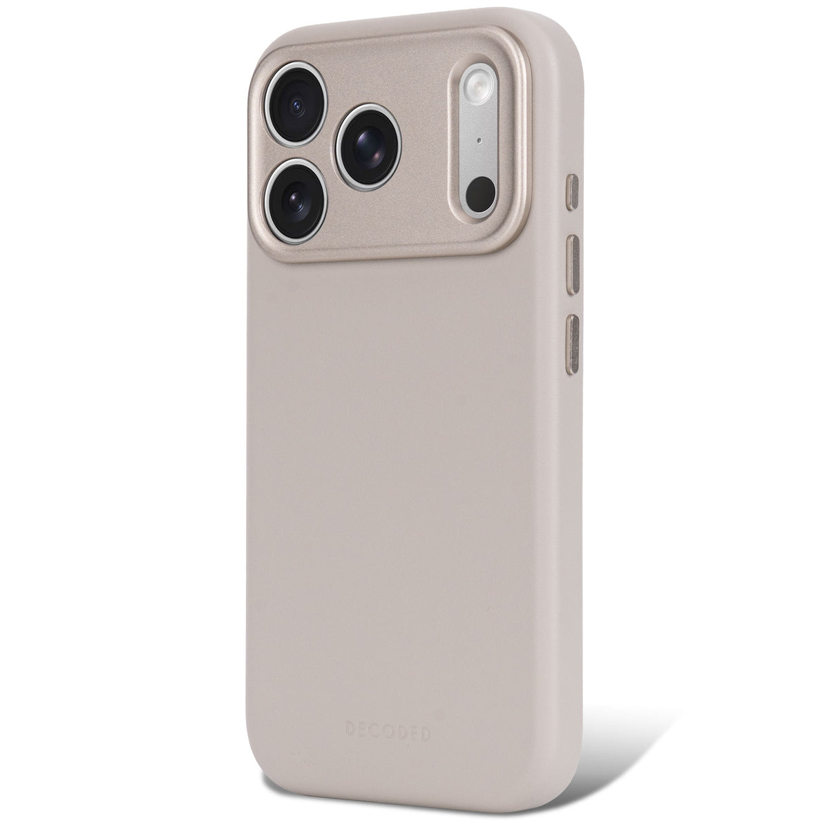 Decoded Leather Backcover - skórzana obudowa ochronna do iPhone 18 Pro Max kompatybilna z MagSafe beżowa