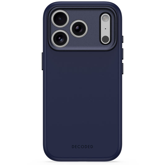 Decoded AntiMicrobial Silicone Backcover - silikonowa obudowa ochronna do iPhone 18 Pro kompatybilna z MagSafe niebieska