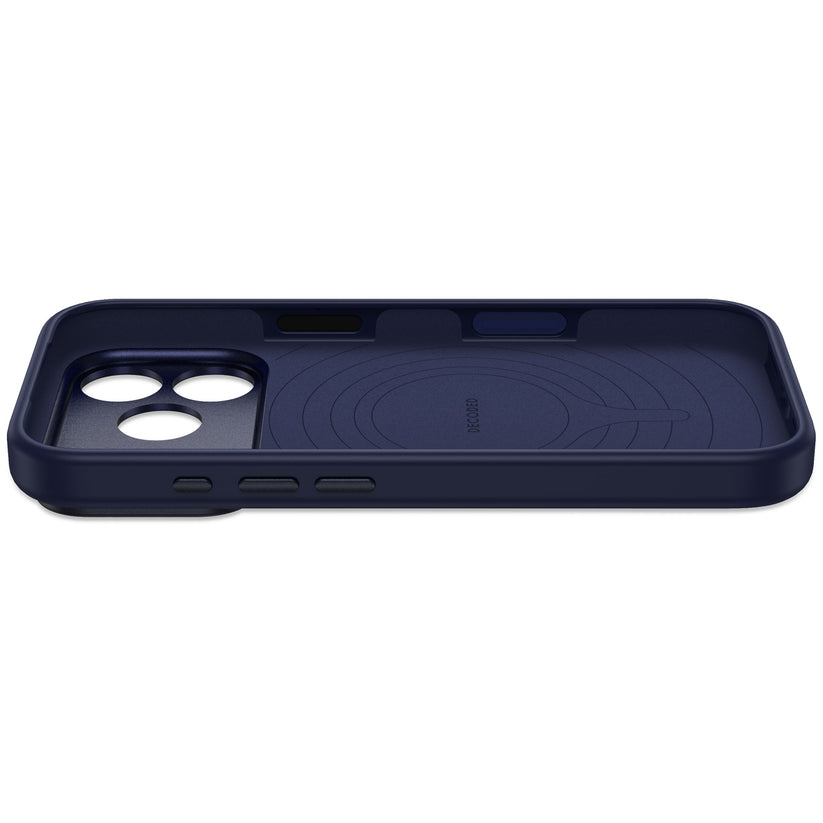 Decoded AntiMicrobial Silicone Backcover - silikonowa obudowa ochronna do iPhone 18 Pro Max kompatybilna z MagSafe niebieska