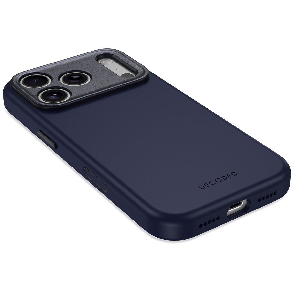 Decoded AntiMicrobial Silicone Backcover - silikonowa obudowa ochronna do iPhone 18 Pro Max kompatybilna z MagSafe niebieska
