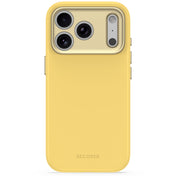 Decoded AntiMicrobial Silicone Backcover - silikonowa obudowa ochronna do iPhone 18 Pro kompatybilna z MagSafe żółta