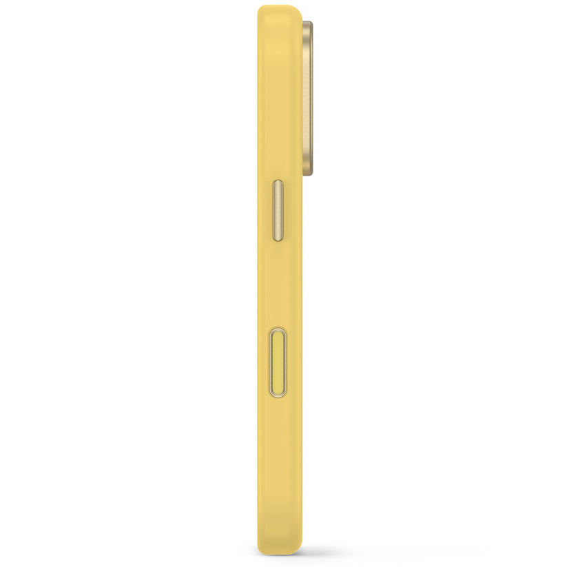 Decoded AntiMicrobial Silicone Backcover - silikonowa obudowa ochronna do iPhone 18 Pro kompatybilna z MagSafe żółta
