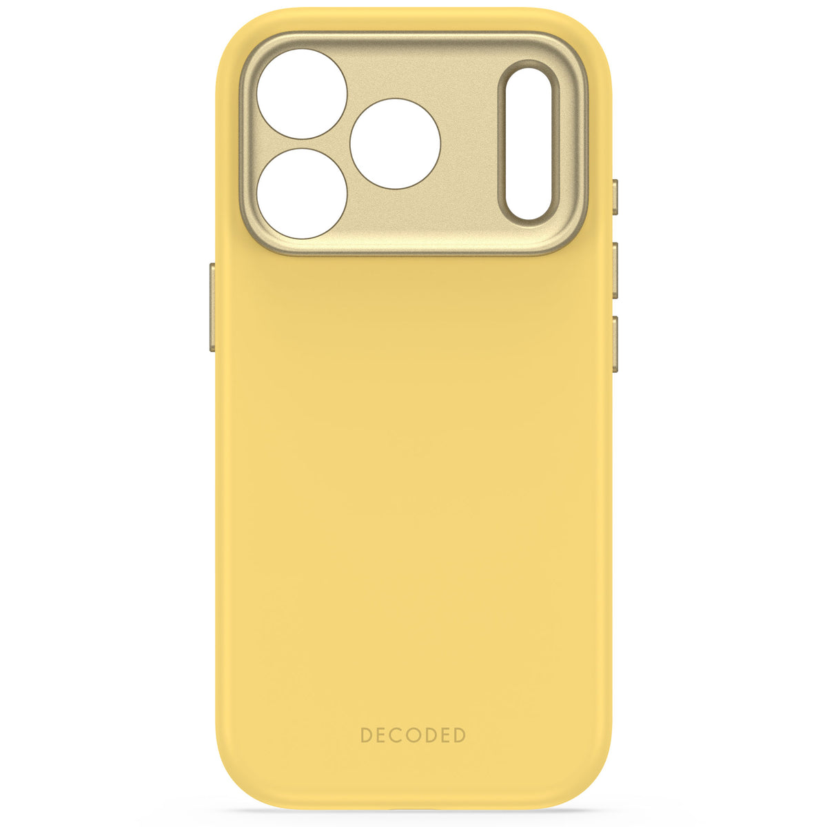 Decoded AntiMicrobial Silicone Backcover - silikonowa obudowa ochronna do iPhone 18 Pro kompatybilna z MagSafe żółta