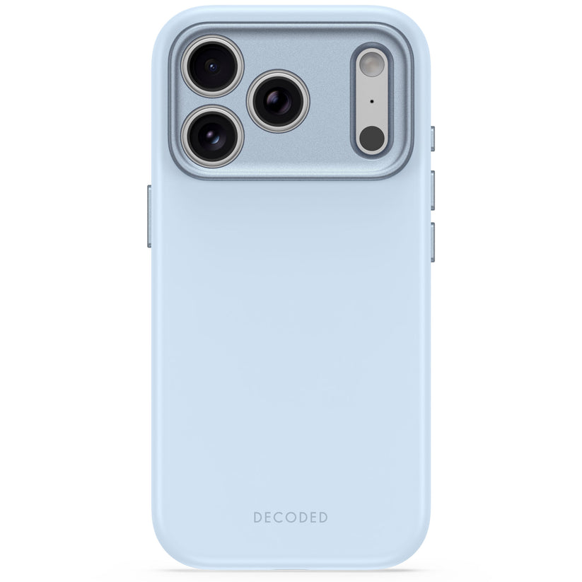 Decoded AntiMicrobial Silicone Backcover - silikonowa obudowa ochronna do iPhone 18 Pro kompatybilna z MagSafe jasnoniebieska