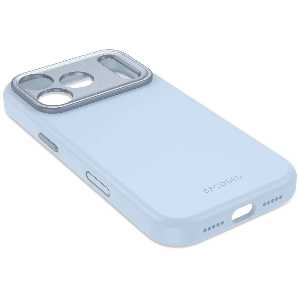 Decoded AntiMicrobial Silicone Backcover - silikonowa obudowa ochronna do iPhone 18 Pro kompatybilna z MagSafe jasnoniebieska