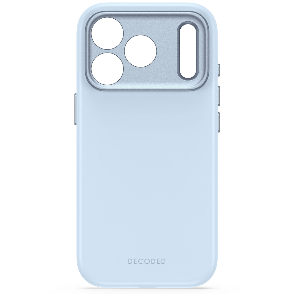 Decoded AntiMicrobial Silicone Backcover - silikonowa obudowa ochronna do iPhone 18 Pro kompatybilna z MagSafe jasnoniebieska