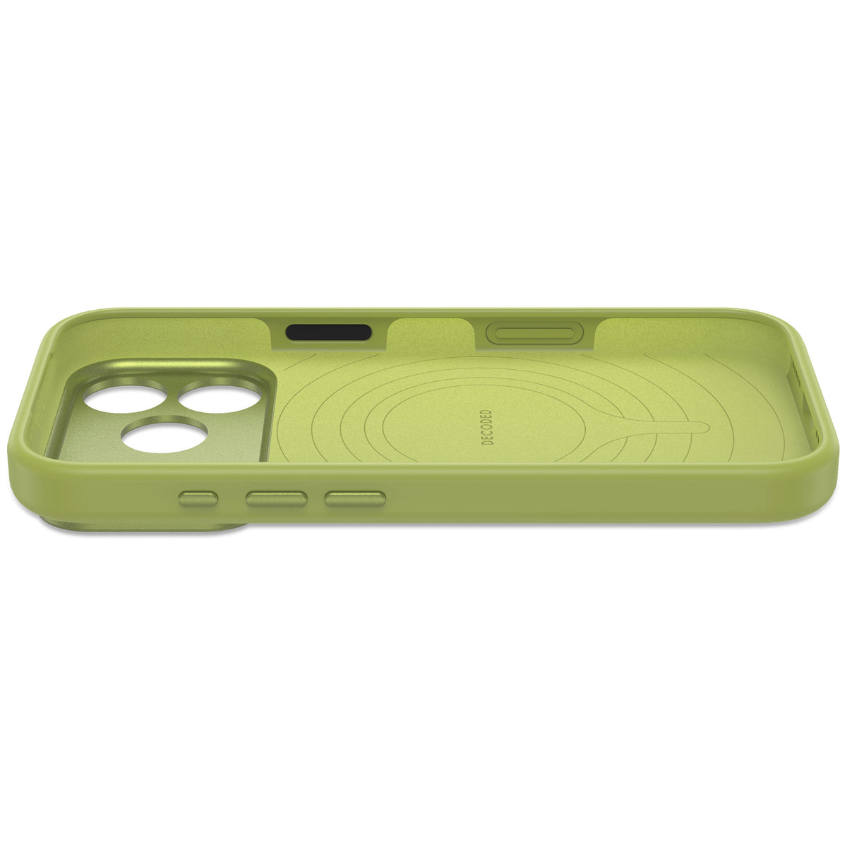 Decoded AntiMicrobial Silicone Backcover - silikonowa obudowa ochronna do iPhone 18 Pro Max kompatybilna z MagSafe zielona
