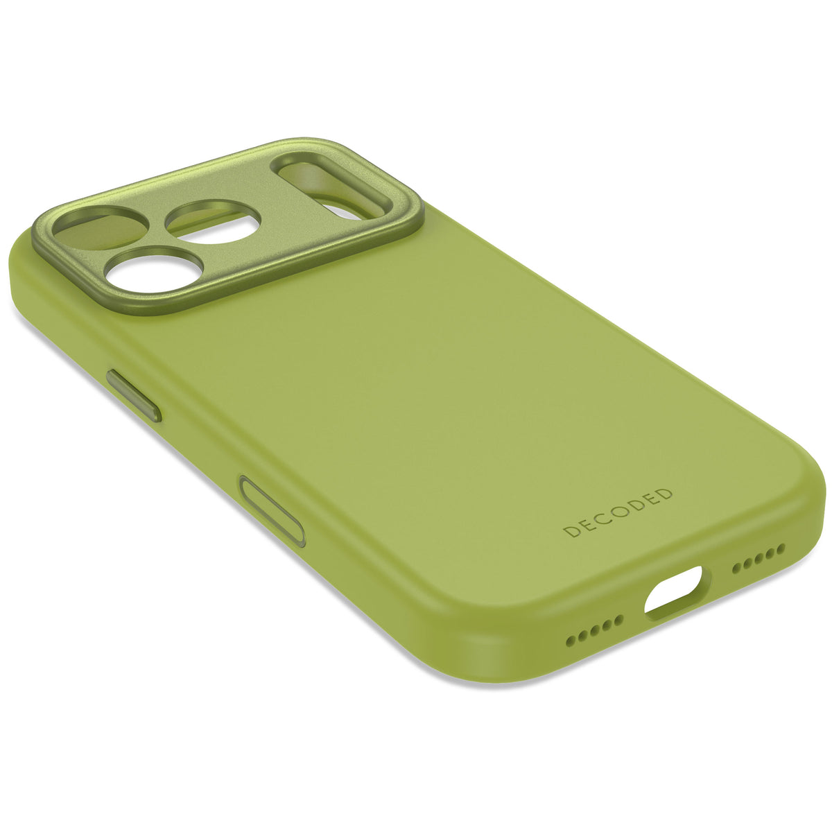 Decoded AntiMicrobial Silicone Backcover - silikonowa obudowa ochronna do iPhone 18 Pro kompatybilna z MagSafe zielona