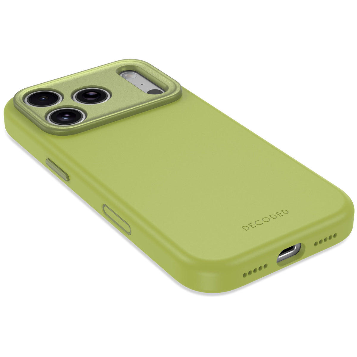Decoded AntiMicrobial Silicone Backcover - silikonowa obudowa ochronna do iPhone 18 Pro Max kompatybilna z MagSafe zielona