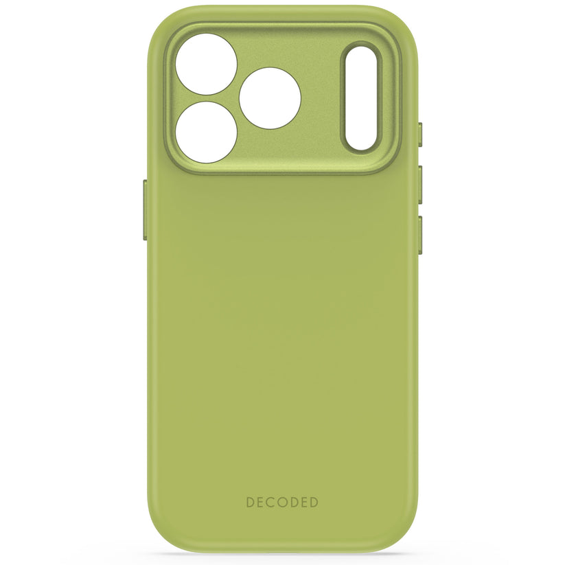 Decoded AntiMicrobial Silicone Backcover - silikonowa obudowa ochronna do iPhone 18 Pro Max kompatybilna z MagSafe zielona