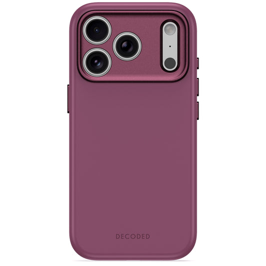 Decoded AntiMicrobial Silicone Backcover - silikonowa obudowa ochronna do iPhone 18 Pro kompatybilna z MagSafe śliwkowa