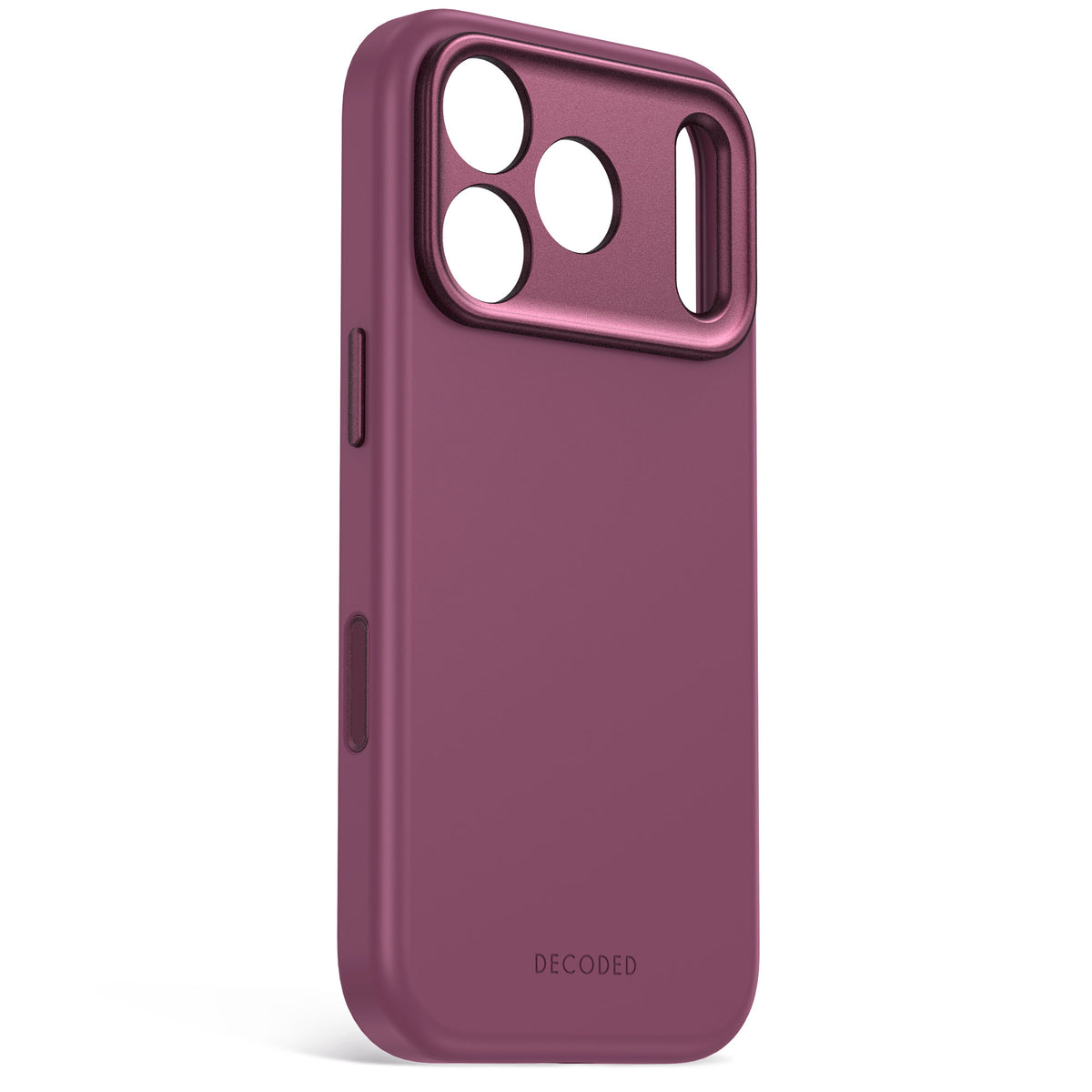 Decoded AntiMicrobial Silicone Backcover - silikonowa obudowa ochronna do iPhone 18 Pro kompatybilna z MagSafe śliwkowa
