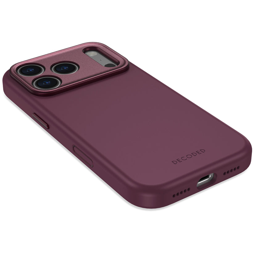 Decoded AntiMicrobial Silicone Backcover - silikonowa obudowa ochronna do iPhone 18 Pro Max kompatybilna z MagSafe śliwkowa