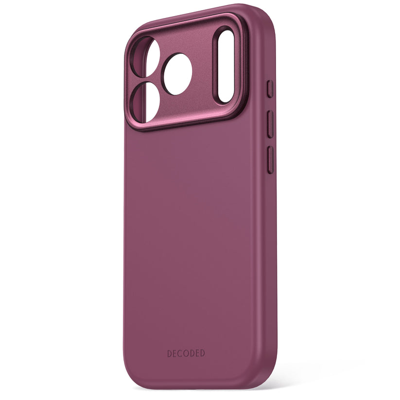 Decoded AntiMicrobial Silicone Backcover - silikonowa obudowa ochronna do iPhone 18 Pro kompatybilna z MagSafe śliwkowa