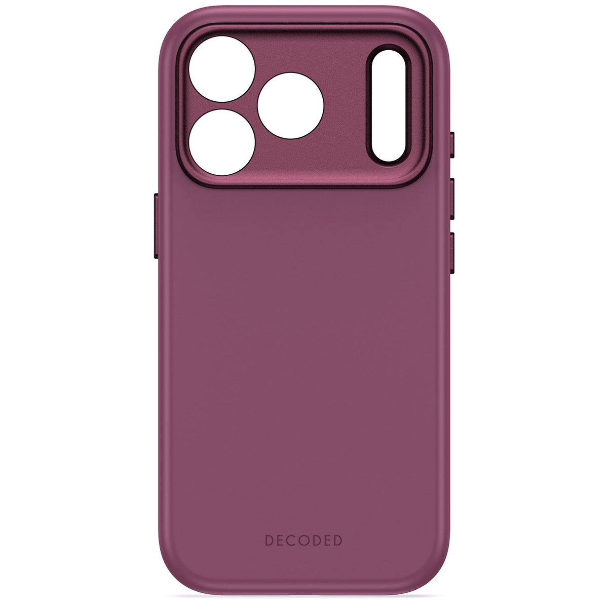 Decoded AntiMicrobial Silicone Backcover - silikonowa obudowa ochronna do iPhone 18 Pro kompatybilna z MagSafe śliwkowa