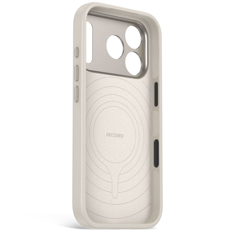 Decoded AntiMicrobial Silicone Backcover - silikonowa obudowa ochronna do iPhone 18 Pro Max kompatybilna z MagSafe szara
