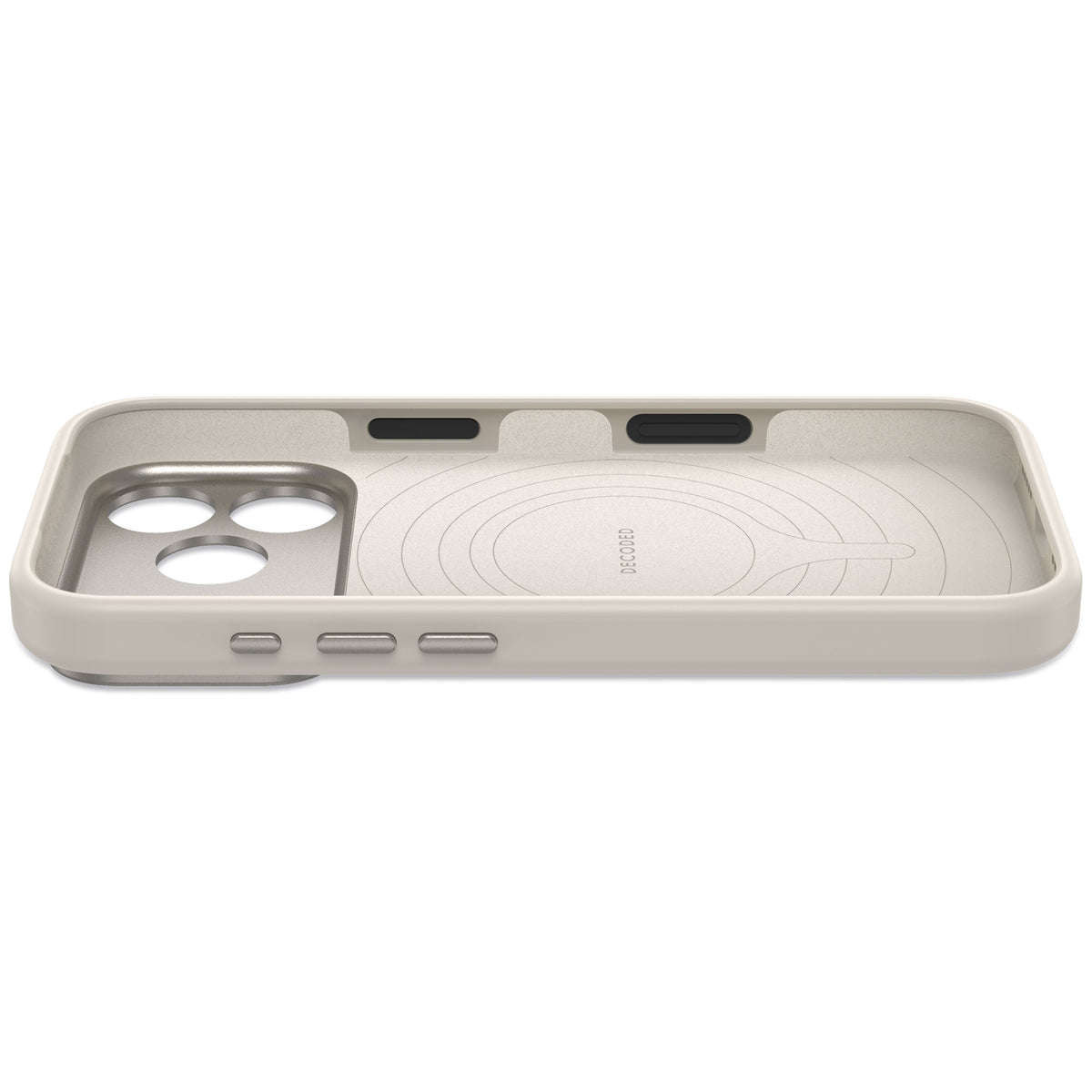 Decoded AntiMicrobial Silicone Backcover - silikonowa obudowa ochronna do iPhone 18 Pro Max kompatybilna z MagSafe szara