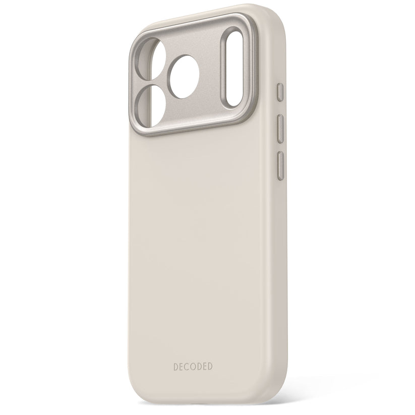 Decoded AntiMicrobial Silicone Backcover - silikonowa obudowa ochronna do iPhone 18 Pro kompatybilna z MagSafe szara