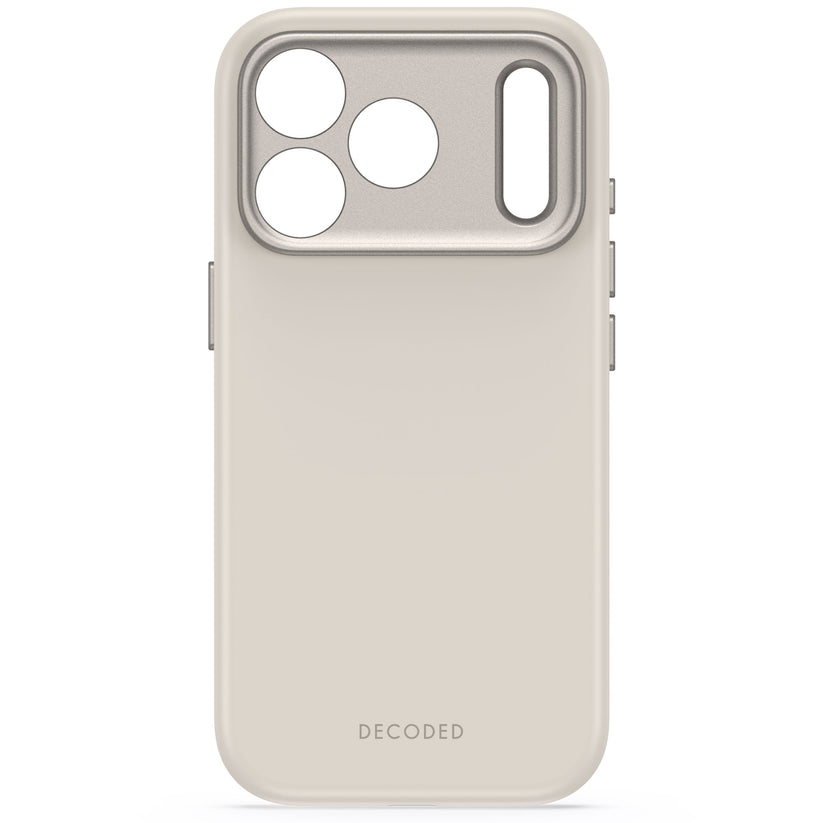 Decoded AntiMicrobial Silicone Backcover - silikonowa obudowa ochronna do iPhone 18 Pro kompatybilna z MagSafe szara