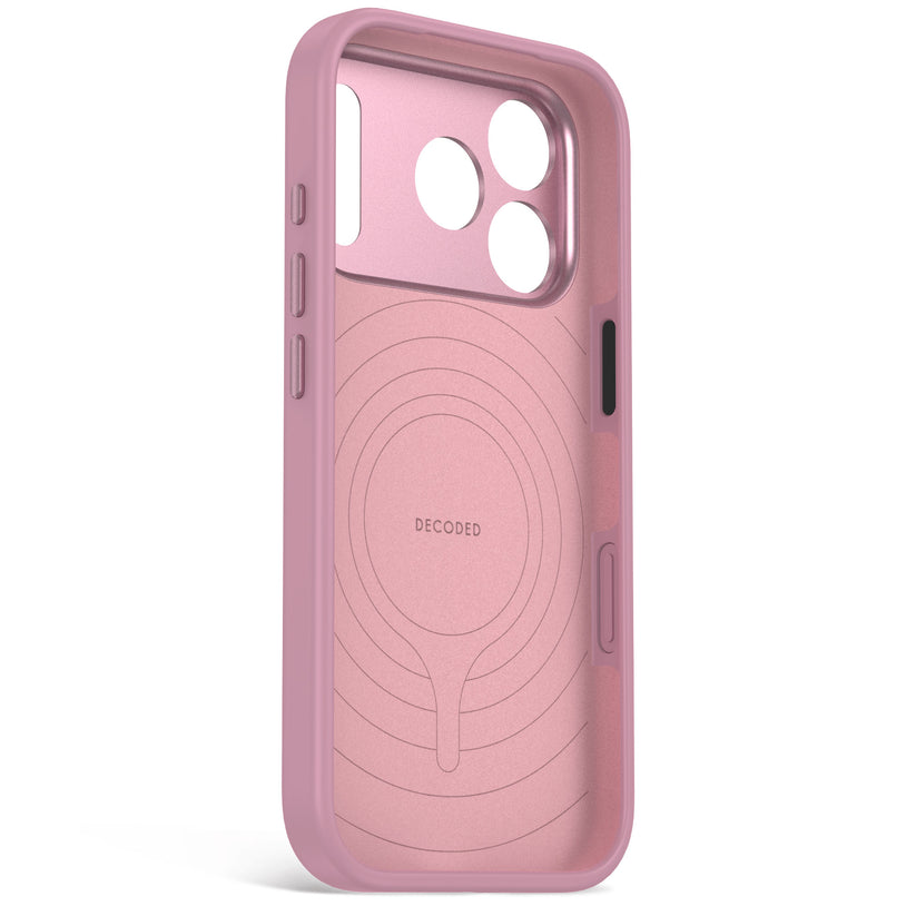 Decoded AntiMicrobial Silicone Backcover - silikonowa obudowa ochronna do iPhone 18 Pro kompatybilna z MagSafe różowa