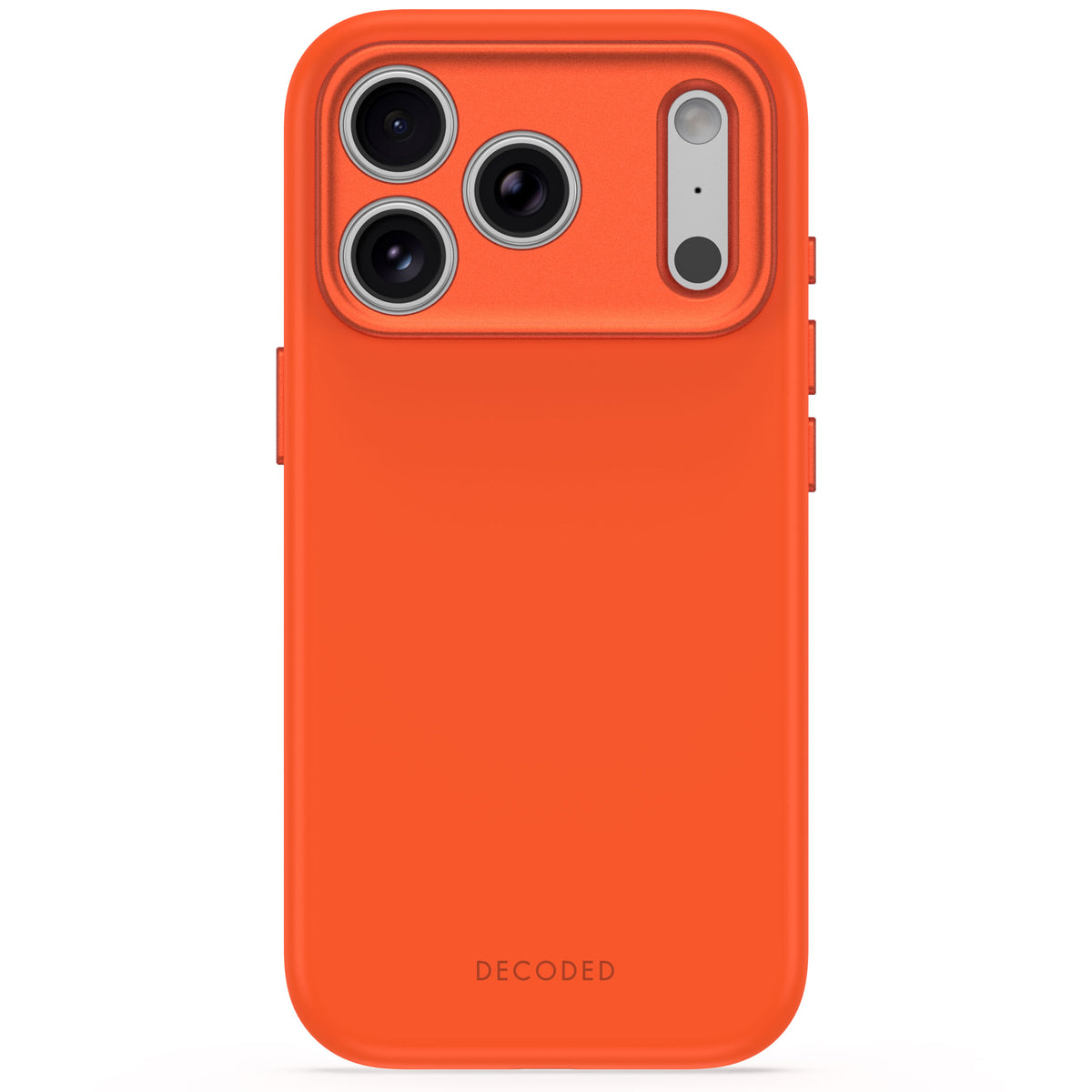 Decoded AntiMicrobial Silicone Backcover - silikonowa obudowa ochronna do iPhone 18 Pro kompatybilna z MagSafe pomarańczowa