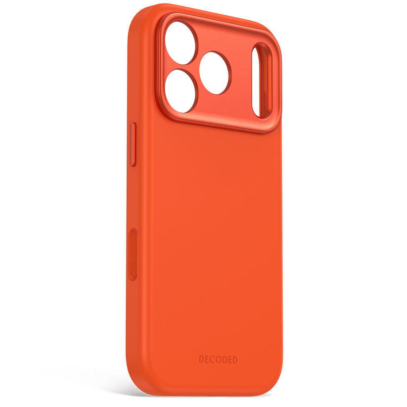 Decoded AntiMicrobial Silicone Backcover - silikonowa obudowa ochronna do iPhone 18 Pro Max kompatybilna z MagSafe pomarańczowa