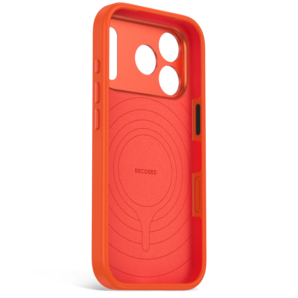 Decoded AntiMicrobial Silicone Backcover - silikonowa obudowa ochronna do iPhone 18 Pro Max kompatybilna z MagSafe pomarańczowa