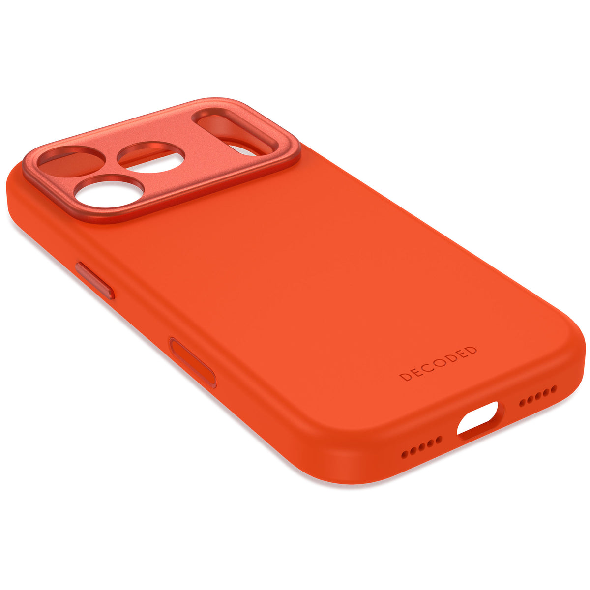Decoded AntiMicrobial Silicone Backcover - silikonowa obudowa ochronna do iPhone 18 Pro Max kompatybilna z MagSafe pomarańczowa