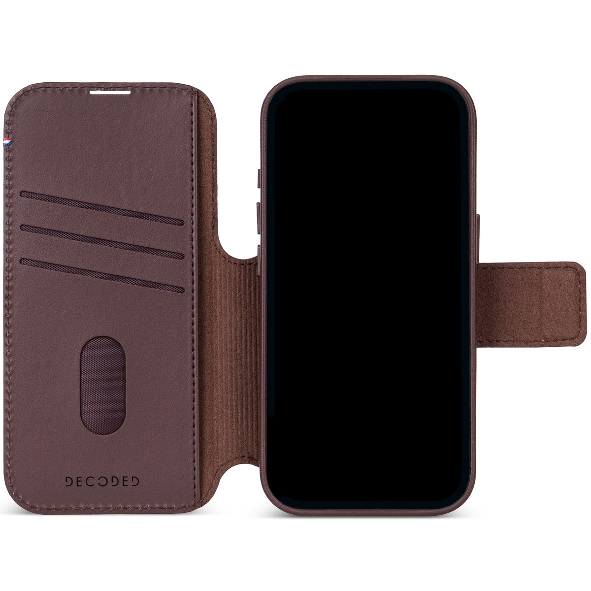 Decoded Leather Detachable Wallet - skórzana obudowa ochronna do iPhone 18 Pro kompatybilna z MagSafe brązowa