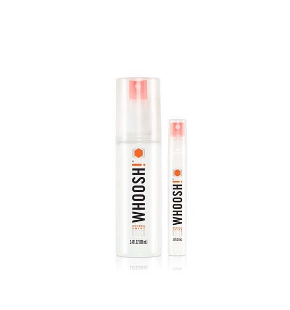 Whoosh Duo - spray do czyszczenia ekranów 100ml + spray 8ml + 2 ściereczki z mikrofibry