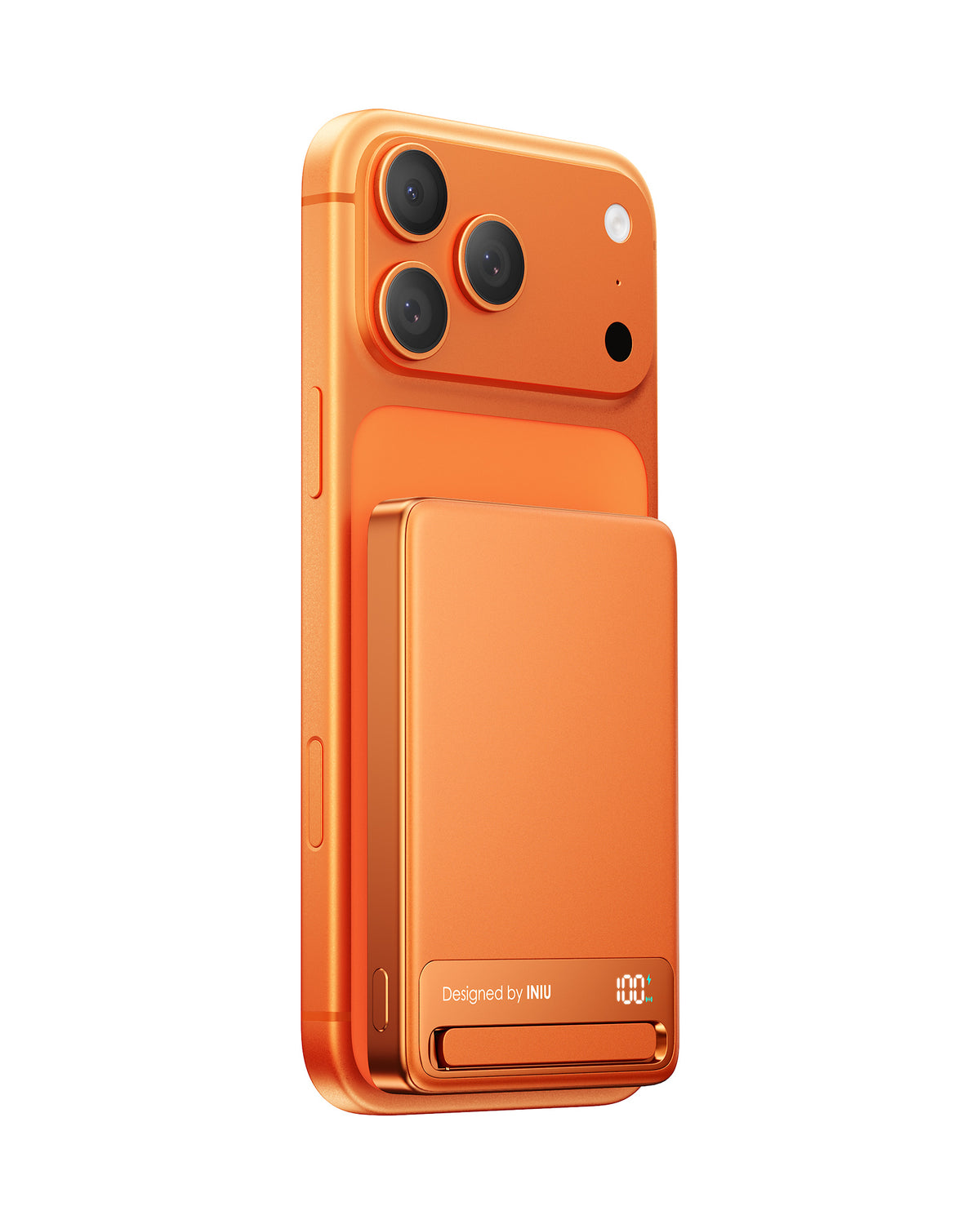 INIU Powerbank MagPro Slim - magnetyczny powerbank bezprzewodowy Qi 2.2 10 000mAh pomarańczowy