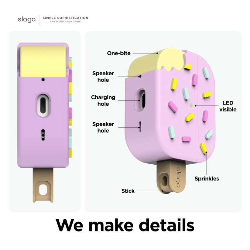 Elago AirPods Pro 2 Ice Cream Case - etui do AirPods Pro 2 różowe