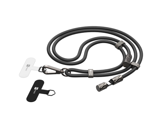 ER POWER Snake Lanyard - smycz do telefonu z kablem USB-C USB-C 240W 1,5m czarna