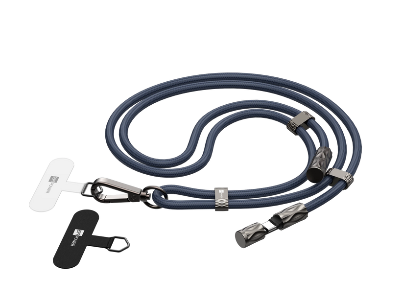 ER POWER Snake Lanyard - smycz do telefonu z kablem USB-C USB-C 240W 1,5m granatowa