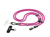 ER POWER Snake Lanyard - smycz do telefonu z kablem USB-C USB-C 240W 1,5m różowa