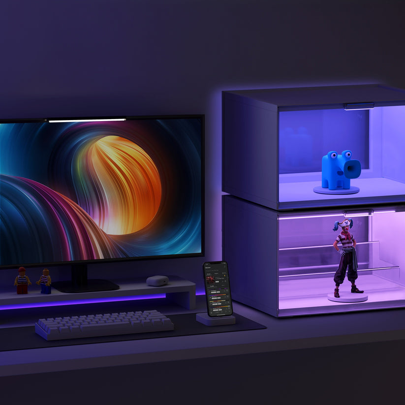 Nanoleaf x Fantaqi EXPO Smart LED Display Case Starter Pack - witryna z podświetleniem LED 38cm x 29cm x 22cm (4 sztuki)