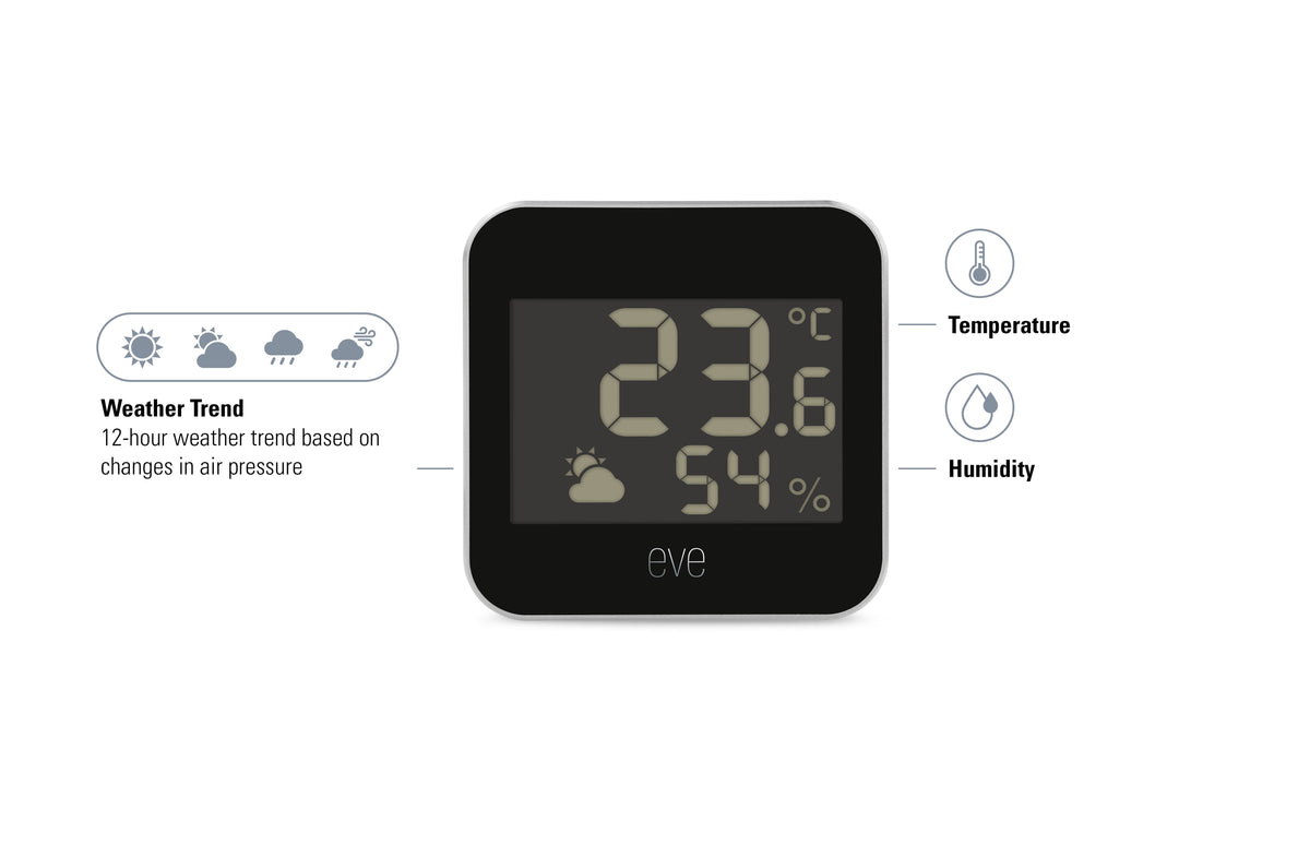 Eve Weather - monitor temperatury i wilgotności (technologia Matter)
