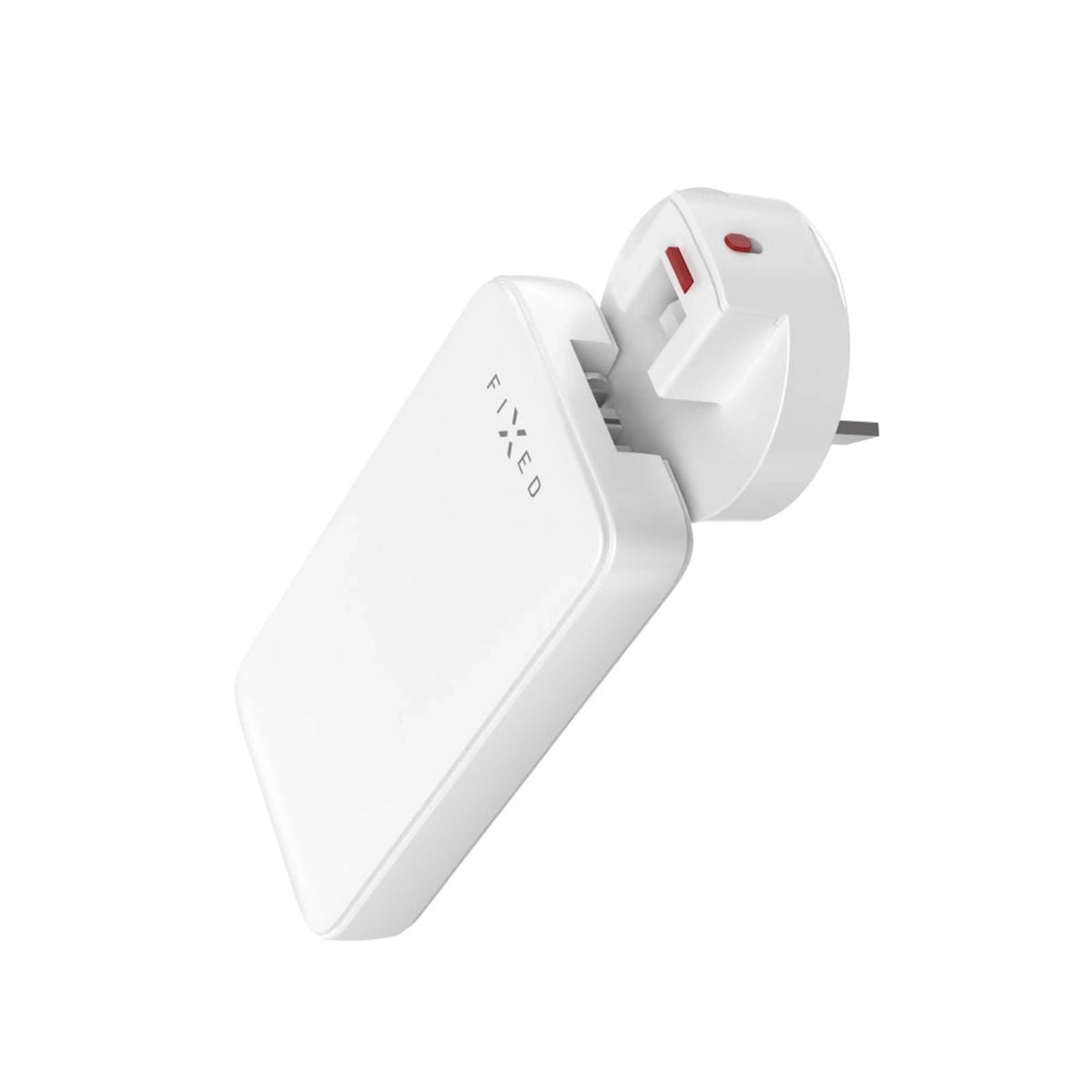 FIXED Slim GaN Travel Charger - ładowarka GaN USB-A USB-C 65W biała